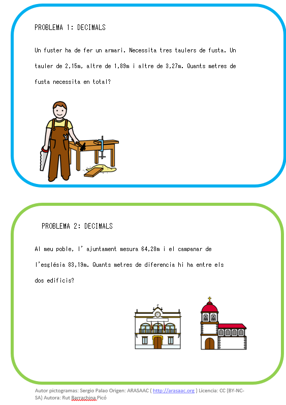 Problemes decimals